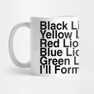 Voltron Helvetica List Mug